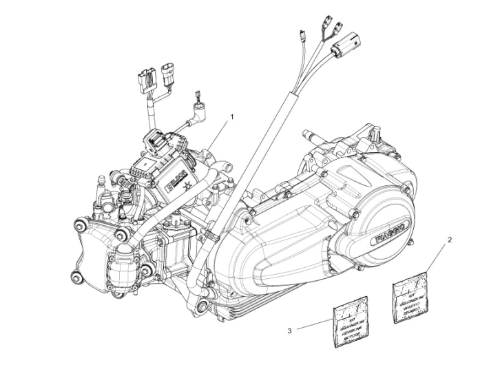 Silnik kompletny Piaggio MP3 300LT Sport 2009-2014