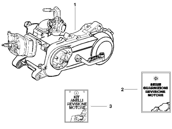 Silnik kompletny Piaggio Zip 50 SP 2006-2013