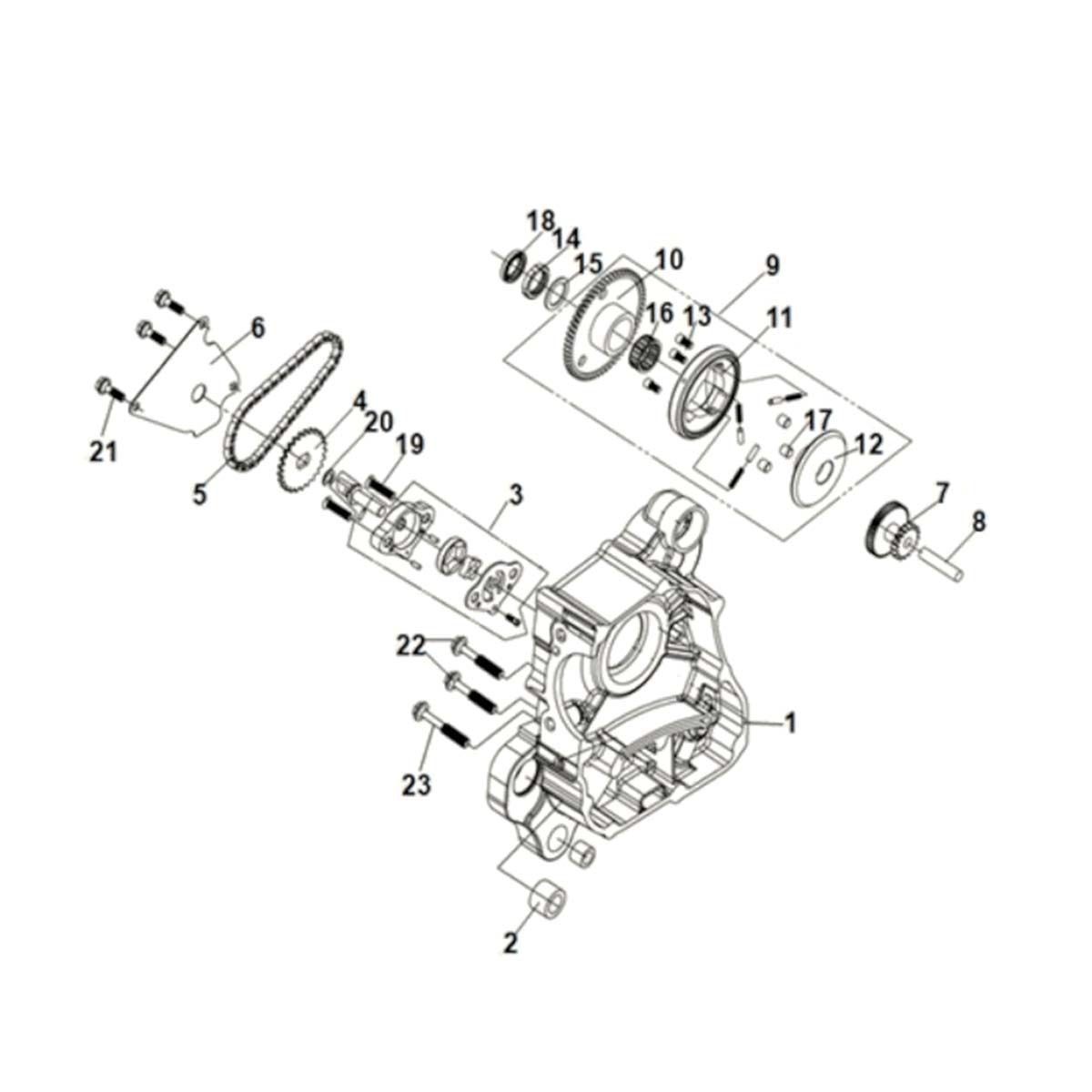 R crank case-oil pump assy Sym Symphony ST 125i LC E5