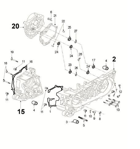 Crankcase Peugeot Speedfight 4 50i E5