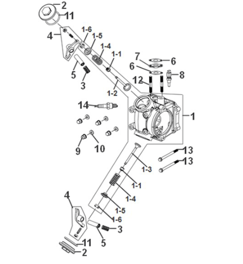 Głowica cylindra Sym Symphony ST 50 E5