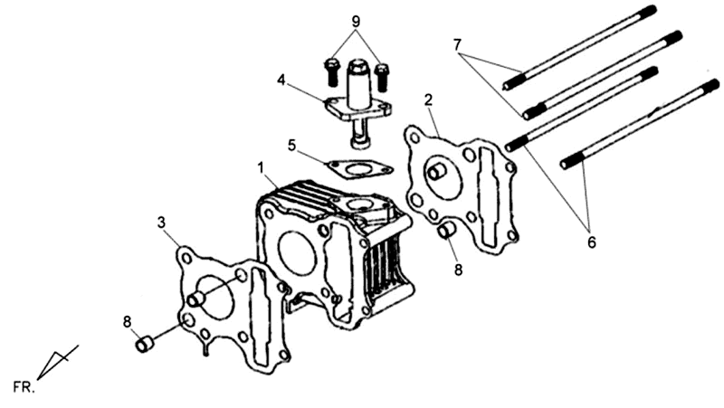Uszczelka Sym Allo (WH871) szklany cylinder