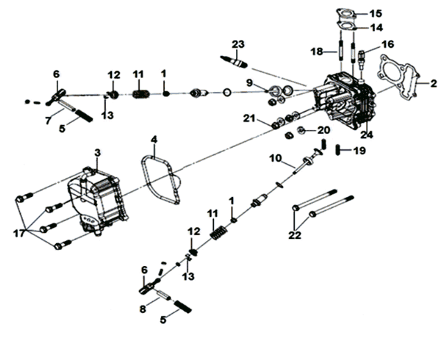 Głowica cylindra KPL. Sym Jet 14 125I E4