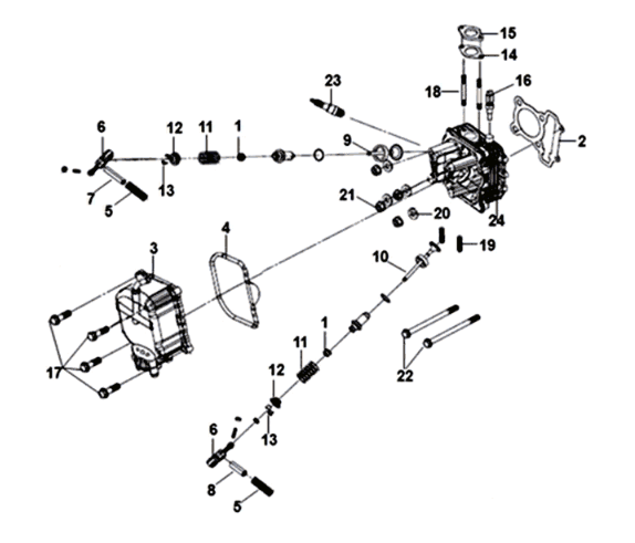Cylinderkop KPL. Sym Orbit III 125I E4