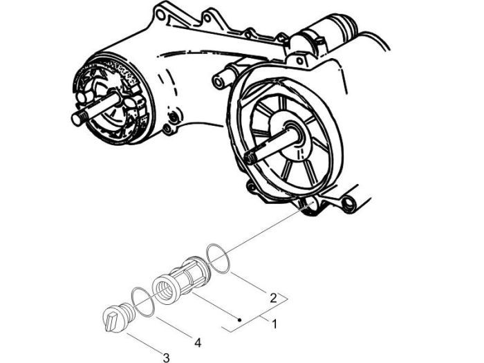 Filtr oleju Piaggio Liberty 4-suwowy
