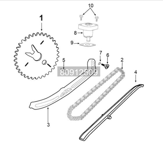 Distribution Peugeot Tweet 125i E5 FL 2023-2025