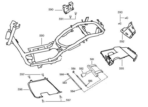 Różne części AGM VX50s pomarańczowy