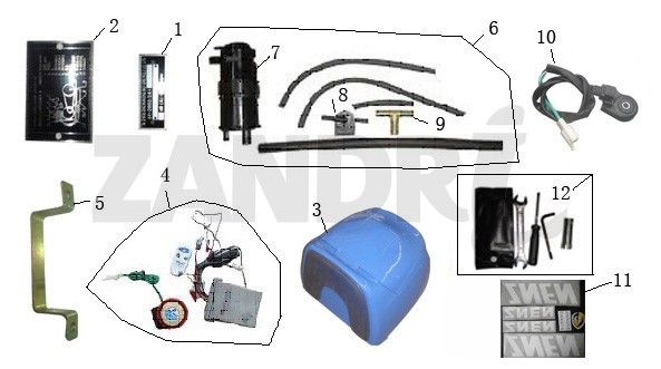 Różne części BTC Grande Retro GT1 czarny krem