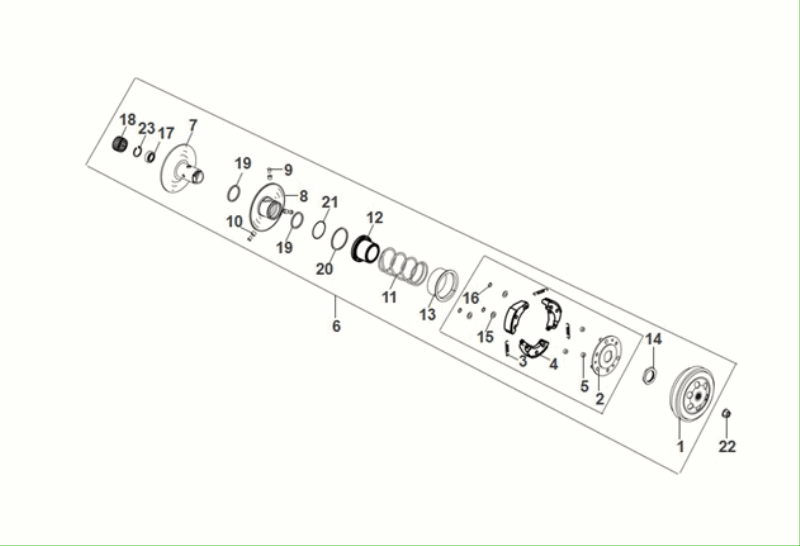 Sprzęgło - obudowa sprzęgła Sym Fiddle ll Euro 5