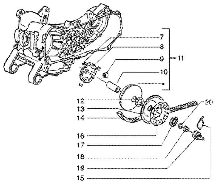 Wariator Piaggio Liberty 4-suwowy do 2005 r.