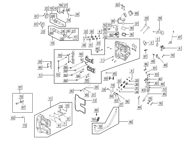 Głowica cylindrów Kymco Xciting 500R EVO