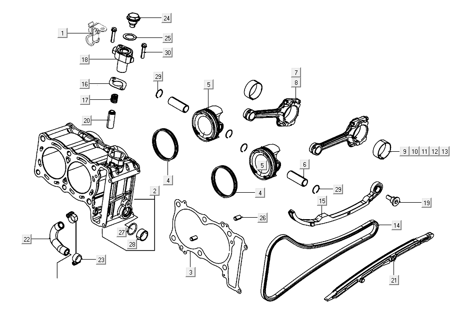 Cylinder Kymco AK550i