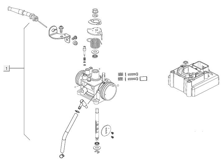 Korpus przepustnicy Kymco New Like 150I E4