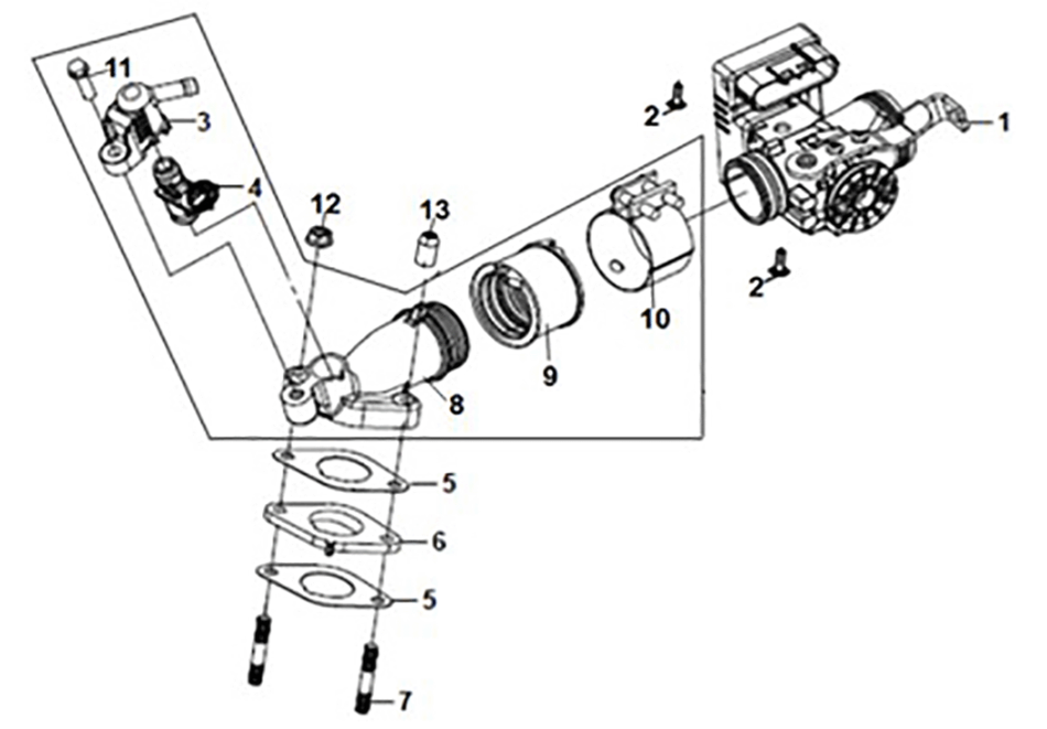 ECU set Sym ADX 125i ABS+ TCS E5 2023