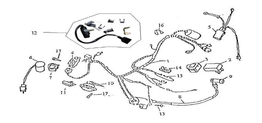 Części elektryczne Iva Roma 125cc