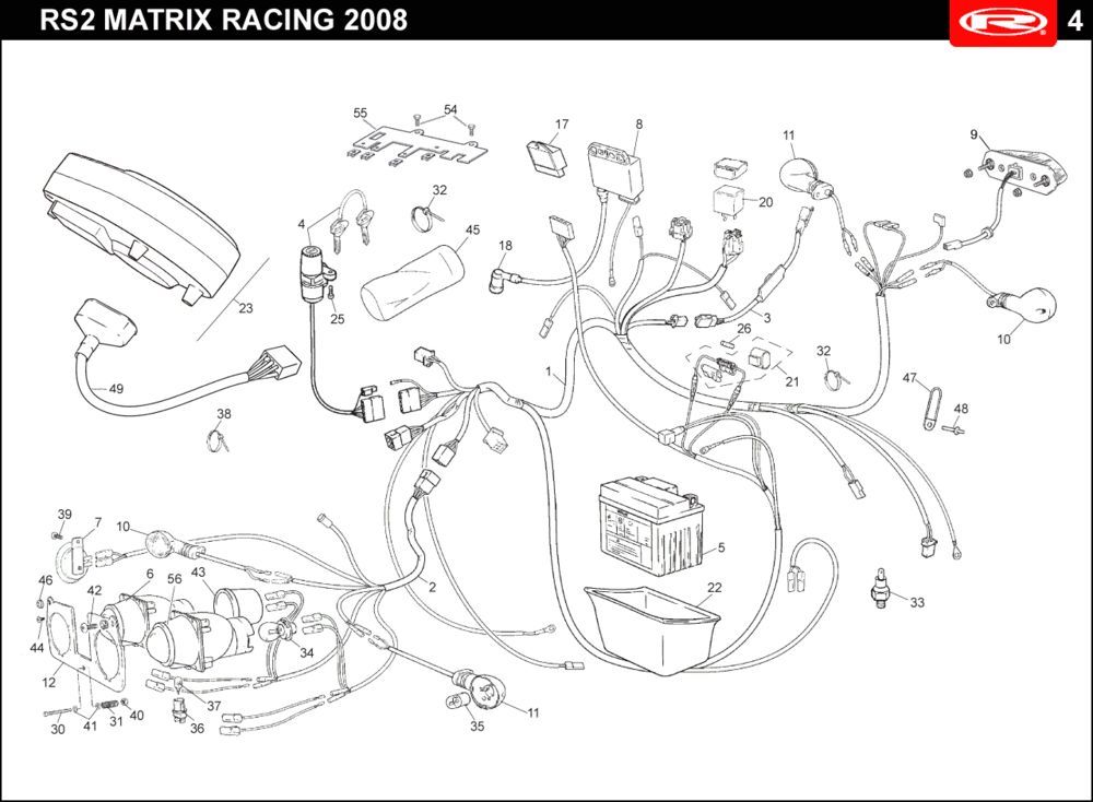 Części elektryczne Rieju Rs2 biały 2007 2-suwowy