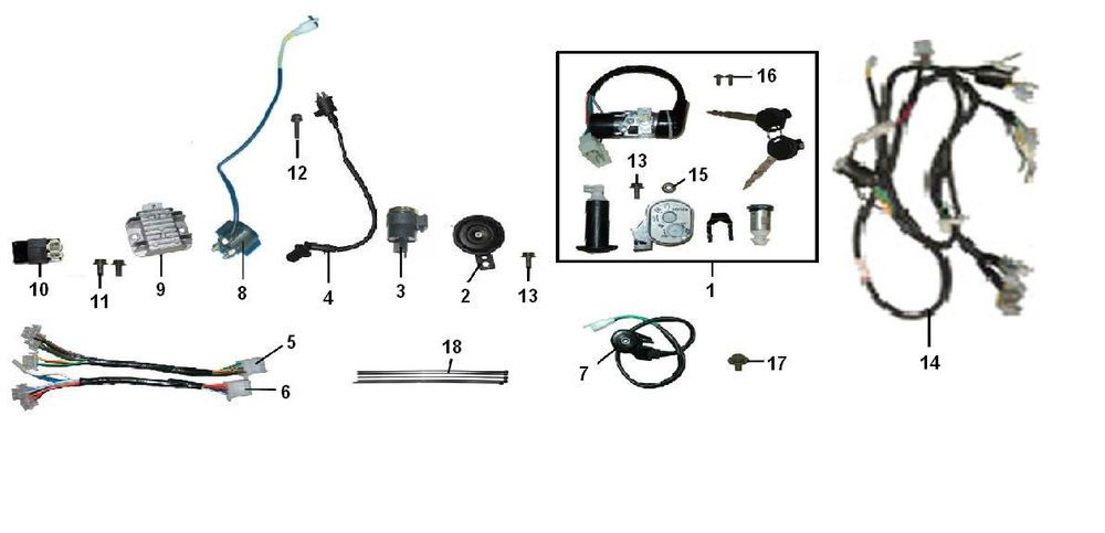 Części elektryczne Senzo RiValuX S 4-suwowy