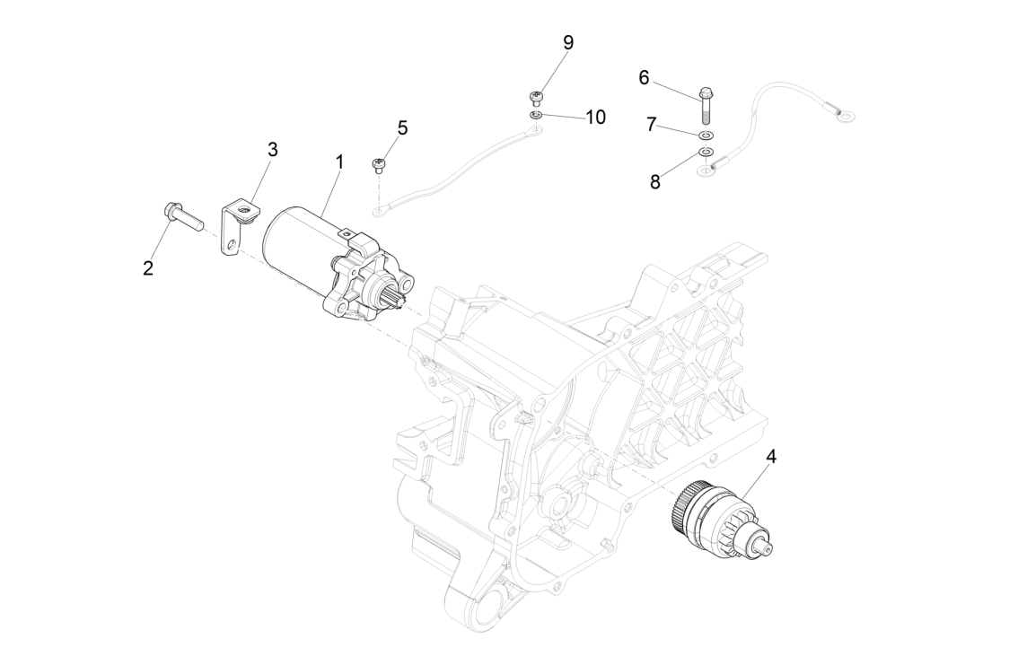 Rozrusznik elektryczny Piaggio Liberty 50 4-suwowy (IGET Euro 4)