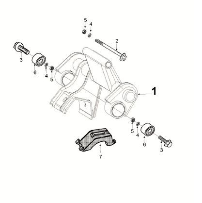 Engine bracket Peugeot Speedfight 4 50i E5