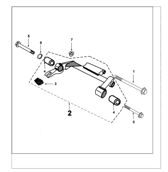 Engine bracket Peugeot Tweet 125 EFI YO N SBC E4 2018-2020