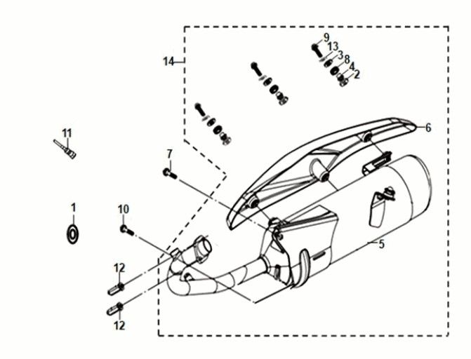 Sym Fiddle IV 50 E5 Żółty