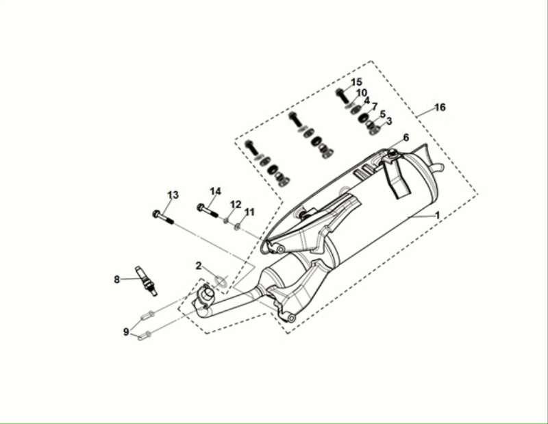 Wydech Sym Fiddle ll Euro 5