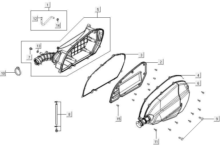 Filtr powietrza Kymco New Downtown 125I ABS