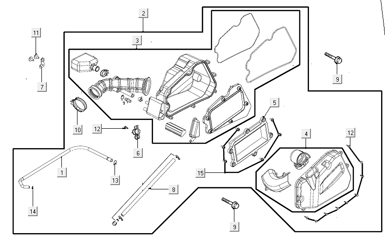 Filtr powietrza Kymco New Like 150I E4