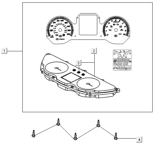 Prędkościomierz Kymco New Downtown 350I ABS
