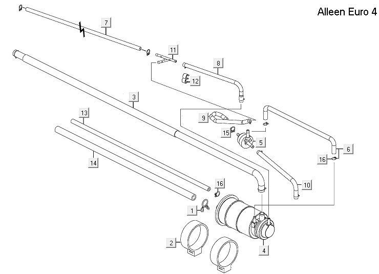 Wtórny układ wydechowy Kymco New Downtown 350I ABS
