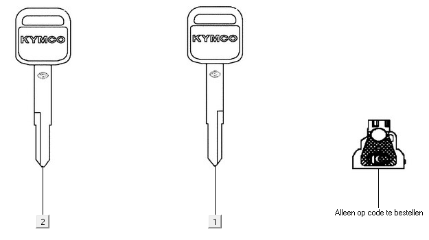 Kluczyk zapłonowy Kymco New Downtown 350I ABS