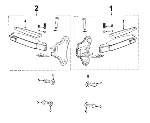 Footrest Peugeot Django 125 EFI E4 2018-2020