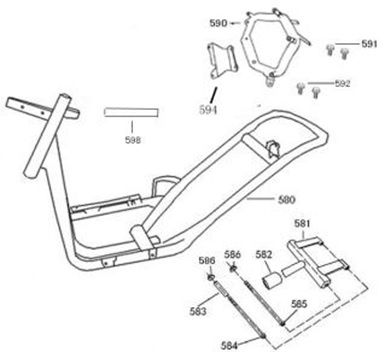 Ramka AGM SP50 czerwony