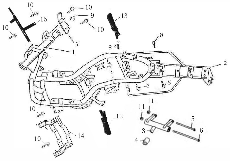 Części ramowe BTC Grande Retro krem