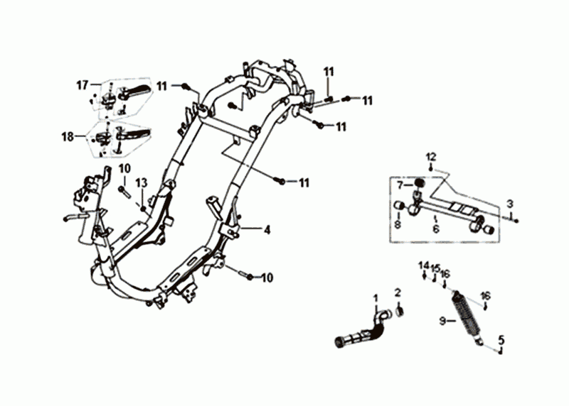 Ramka SYM Fiddle III Euro4