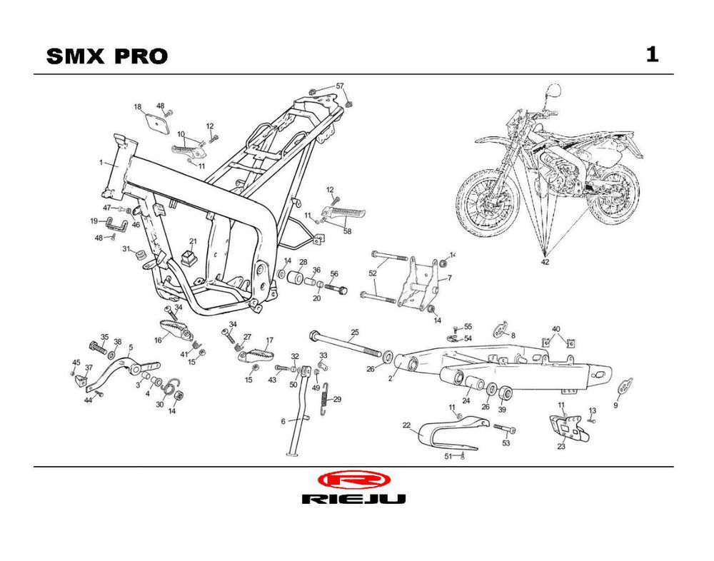 Ramka Rieju SMX pro czarna 2004 2-suwowa