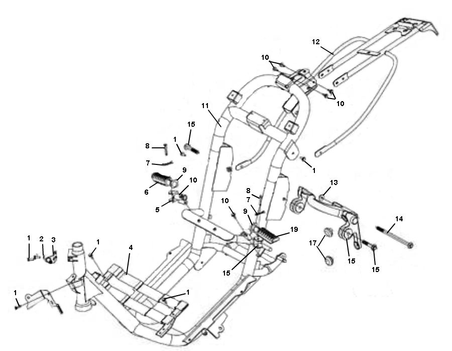 Ramka Senzo Retro GT2 4-suwowa