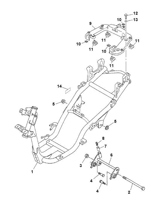 Ramka Yamaha Neo 2-suwowa (do 2003 r.)