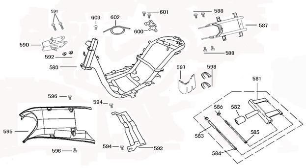 Części ramy Edwards Tomorrow Legend białe