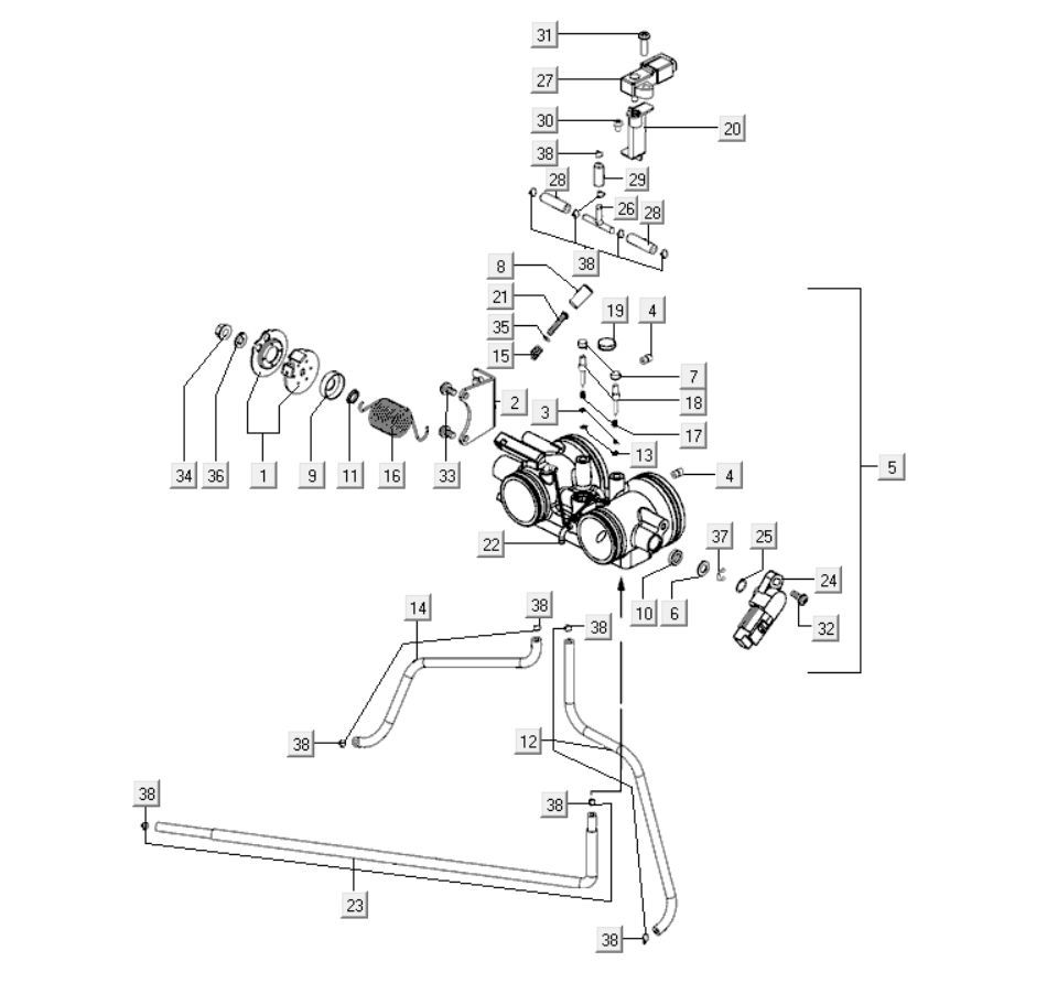 Przepustnica Kymco Myroad 700i