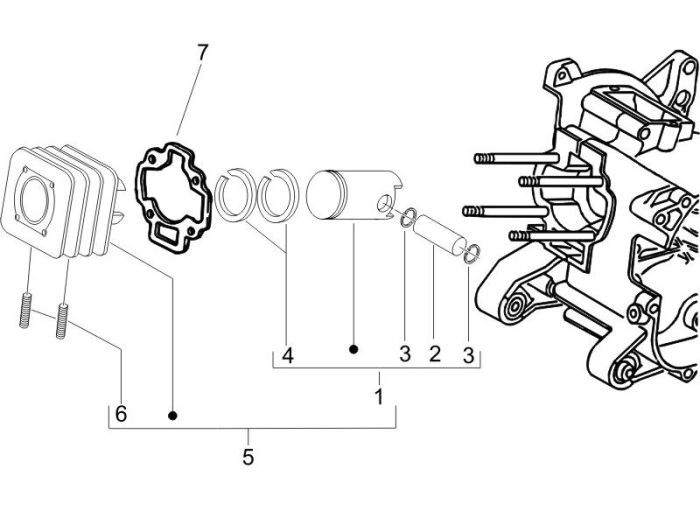 Cylinder Vespa Lx 2-suwowy