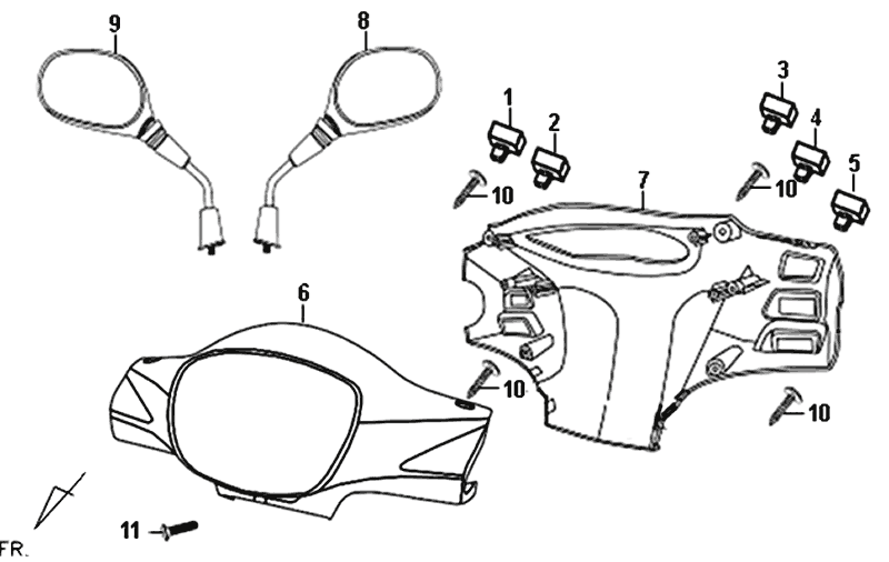 Uchwyt do rury Sym Symphony (BK5560) czarny