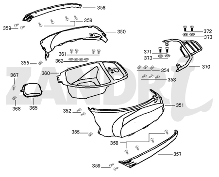 Torba na kask - Caps Santini Capri jasnoniebieski metaliczny
