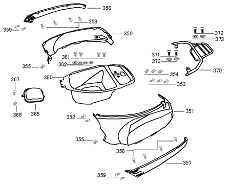 Garnitury na kask Kreidler Flory Classic jasnoniebieskie metalik