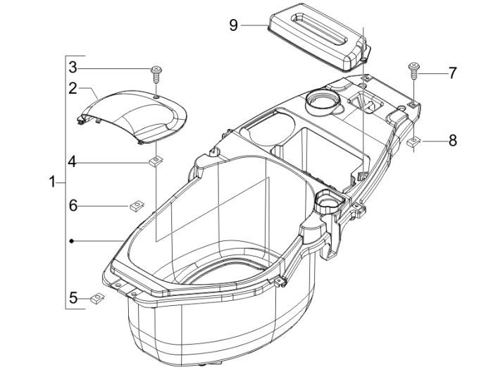 Buddybox Piaggio Fly 4-suwowy