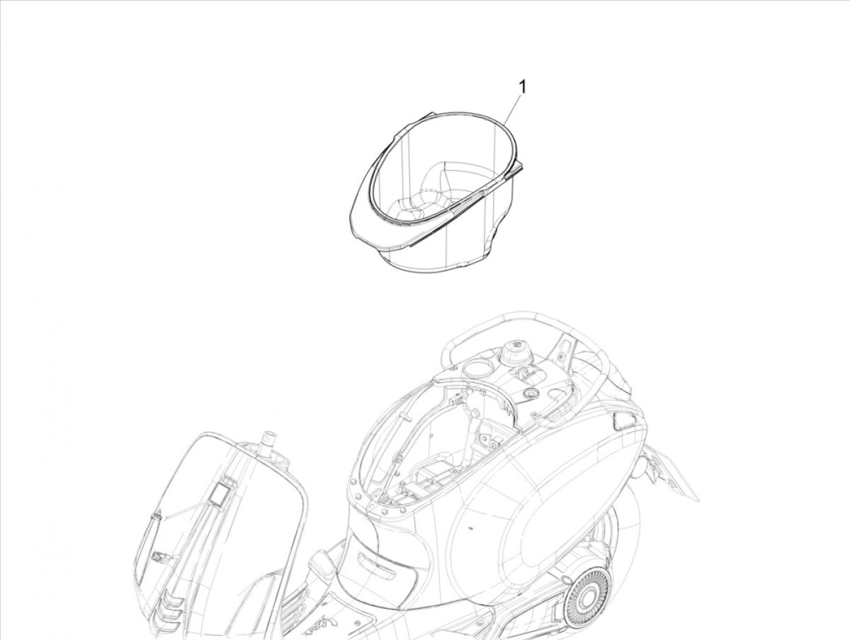 Pudełko na kask Vespa Elettrica 25/KMH SCH E5 2021 (EMEA)
