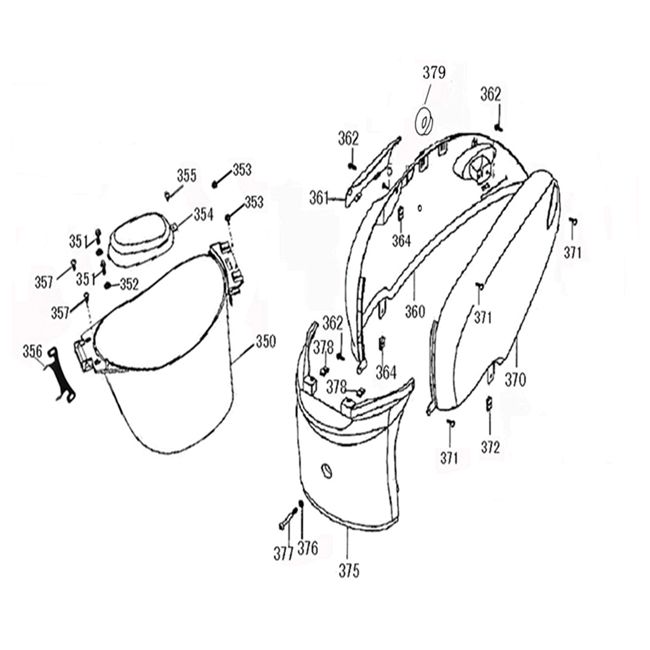 Kask Box Części Chiny Flash/Pico Titanium