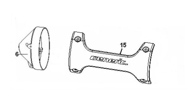 Tarcza termiczna Generic Ideo biała 2010 2-suwowa