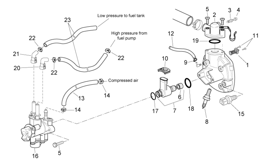 Aprilia SR 50 H2O i+carb 2004-2009