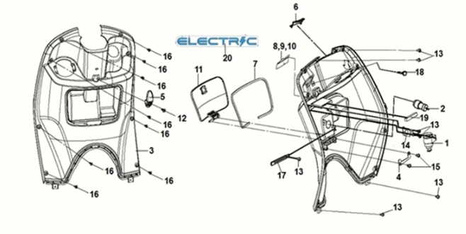 Obudowa wewnętrzna Sym E-MIO
